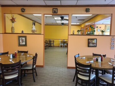 Santiago's Family Restaurant dining room interior at Babylon Business Campus Horsham PA